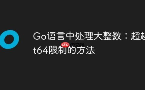Go语言中处理大整数：超越int64限制的方法
