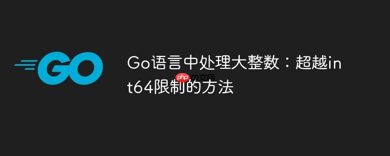 Go语言中处理大整数：超越int64限制的方法