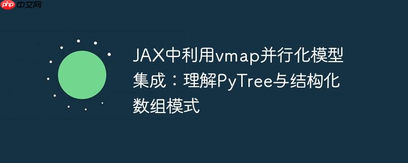 jax中利用vmap并行化模型集成:理解pytree与结构化数组模式
