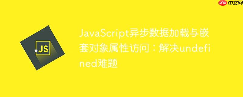 JavaScript异步数据加载与嵌套对象属性访问:解决undefined难题