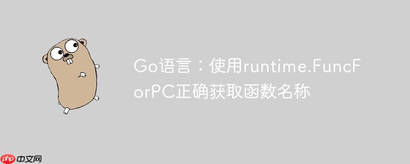Go语言:使用runtime.FuncForPC正确获取函数名称