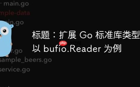 标题：扩展 Go 标准库类型：以 bufio.Reader 为例