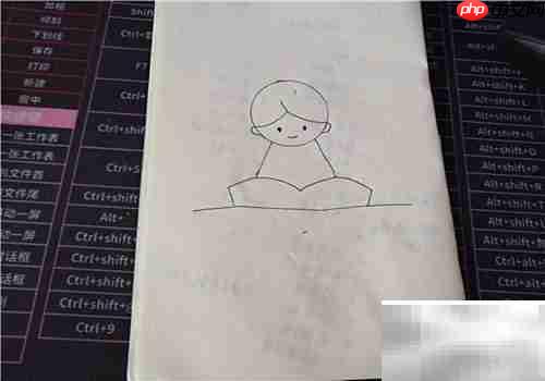 爱读书的小女孩简笔画教程