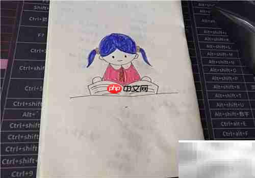 爱读书的小女孩简笔画教程