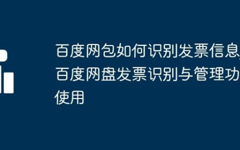 百度网包如何识别发票信息_百度网盘发票识别与管理功能使用