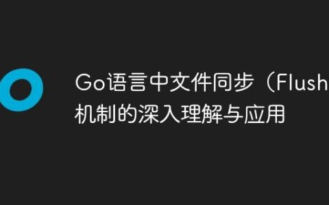Go语言中文件同步（Flush）机制的深入理解与应用