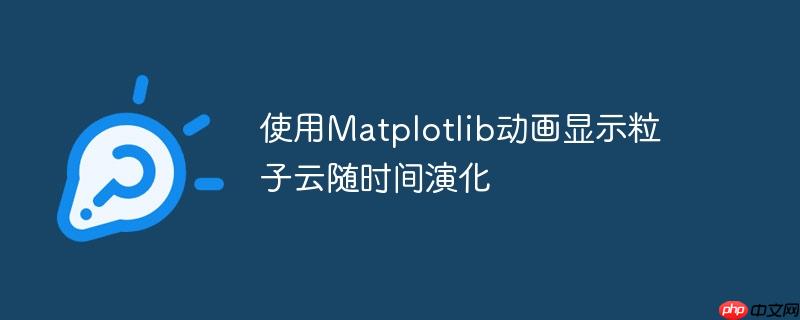 使用matplotlib动画显示粒子云随时间演化