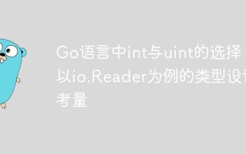 Go语言中int与uint的选择：以io.Reader为例的类型设计考量