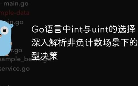 Go语言中int与uint的选择：深入解析非负计数场景下的类型决策
