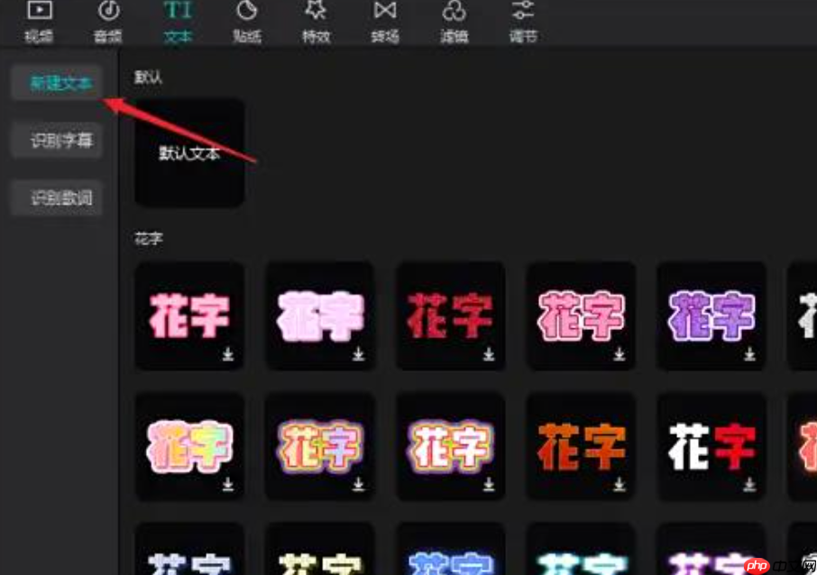 怎么在剪映专业版中添加字幕?剪映专业版中添加字幕的步骤