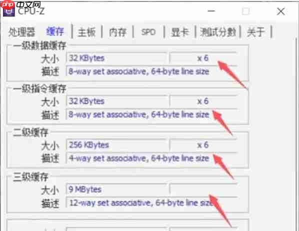 cpuz怎么查看CPU缓存?-cpuz查看CPU缓存的方法