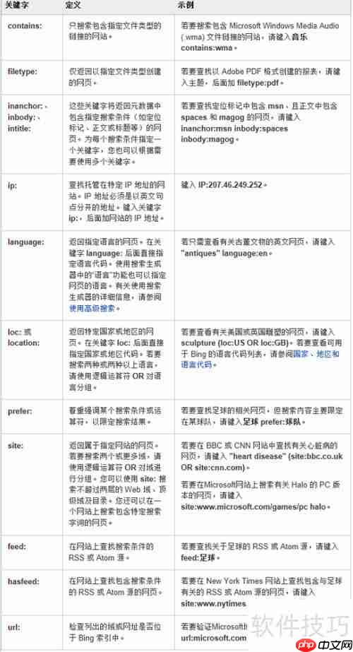 必应搜索技巧全攻略