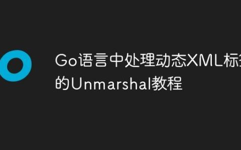 Go语言中处理动态XML标签的Unmarshal教程