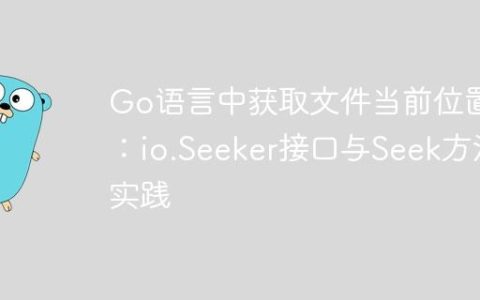 Go语言中获取文件当前位置：io.Seeker接口与Seek方法实践