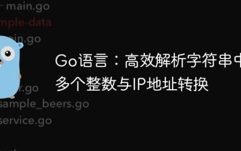 Go语言：高效解析字符串中的多个整数与IP地址转换