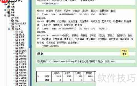 SPSS操作界面详解