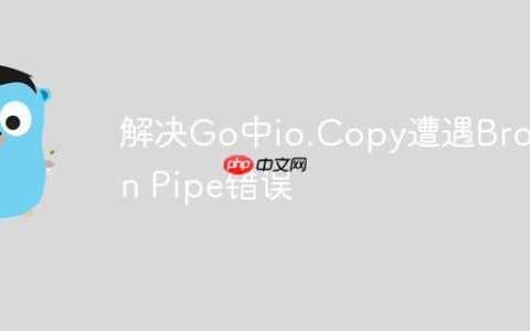 解决Go中io.Copy遭遇Broken Pipe错误