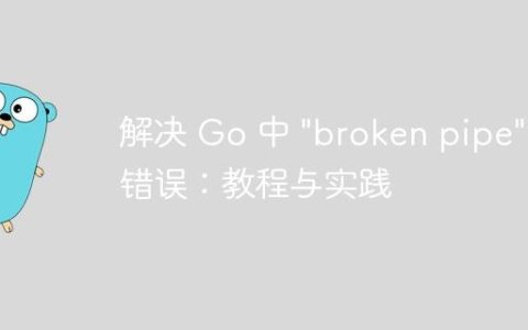 解决 Go 中 "broken pipe" 错误：教程与实践