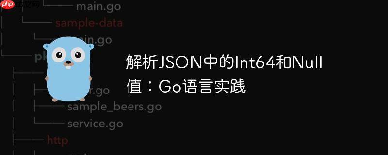 解析json中的int64和null值:go语言实践