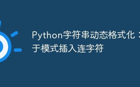 Python字符串动态格式化：基于模式插入连字符