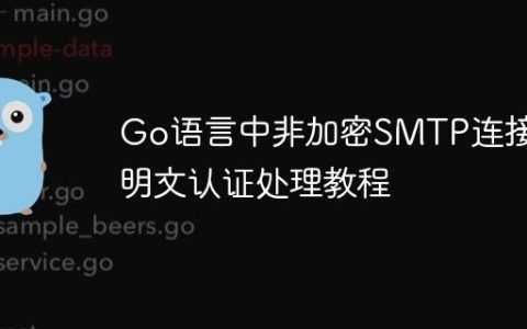 Go语言中非加密SMTP连接的明文认证处理教程