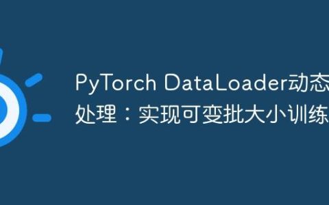 PyTorch DataLoader动态批处理：实现可变批大小训练