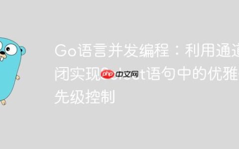 Go语言并发编程：利用通道关闭实现Select语句中的优雅优先级控制