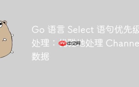 Go 语言 Select 语句优先级处理：优雅地处理 Channel 数据