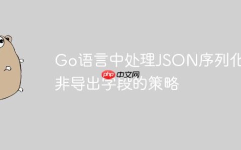 Go语言中处理JSON序列化与非导出字段的策略