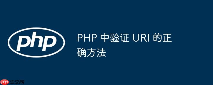 php 中验证 uri 的正确方法
