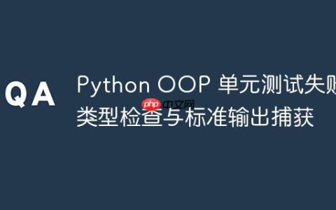 Python OOP 单元测试失败：类型检查与标准输出捕获