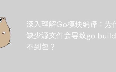 深入理解Go模块编译：为什么缺少源文件会导致go build找不到包？