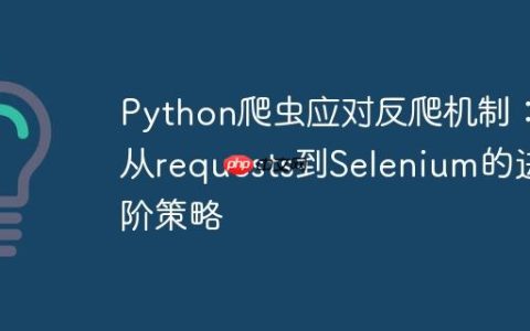 Python爬虫应对反爬机制：从requests到Selenium的进阶策略