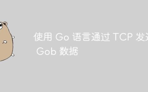 使用 Go 语言通过 TCP 发送 Gob 数据