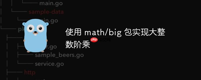 使用 math/big 包实现大整数阶乘