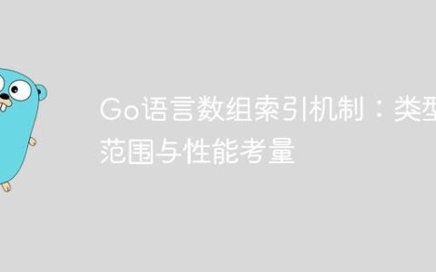 Go语言数组索引机制：类型、范围与性能考量