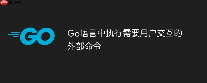 Go语言中执行需要用户交互的外部命令