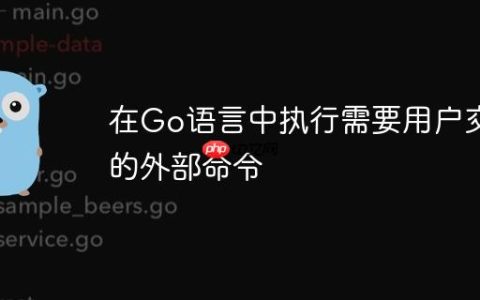 在Go语言中执行需要用户交互的外部命令