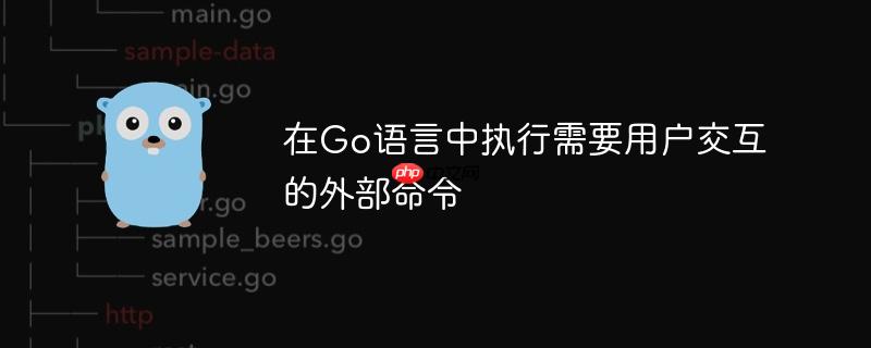 在Go语言中执行需要用户交互的外部命令