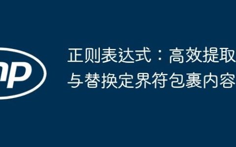 正则表达式：高效提取与替换定界符包裹内容