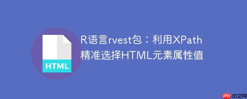 r语言rvest包:利用xpath精准选择html元素属性值