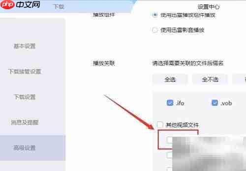 迅雷关联AMV文件设置方法