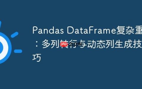 Pandas DataFrame复杂重塑：多列转行与动态列生成技巧