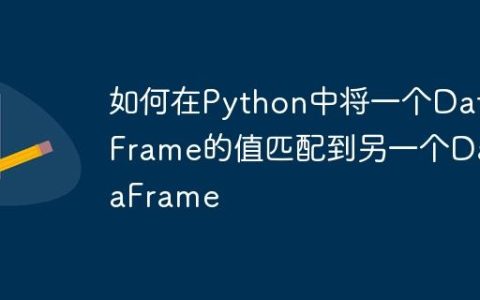 如何在Python中将一个DataFrame的值匹配到另一个DataFrame