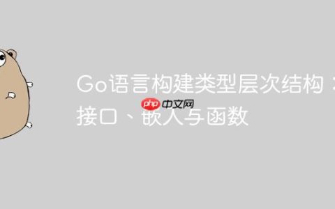 Go语言构建类型层次结构：接口、嵌入与函数