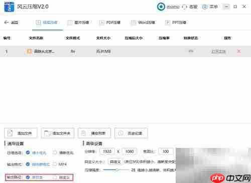 FLV视频压缩方法
