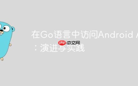 在Go语言中访问Android API：演进与实践