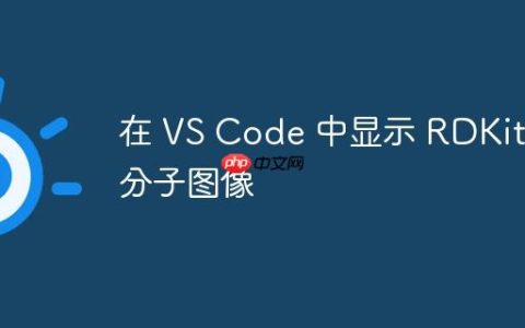 在 VS Code 中显示 RDKit 分子图像