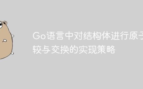 Go语言中对结构体进行原子比较与交换的实现策略