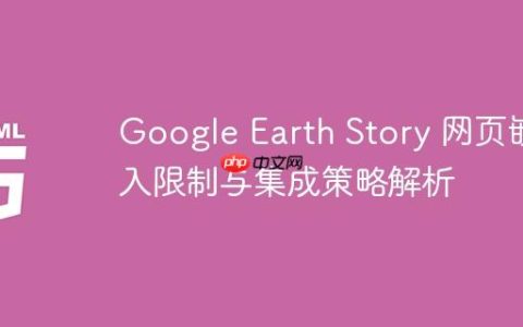 Google Earth Story 网页嵌入限制与集成策略解析